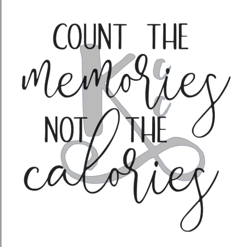 Count The Memories Not The Calories