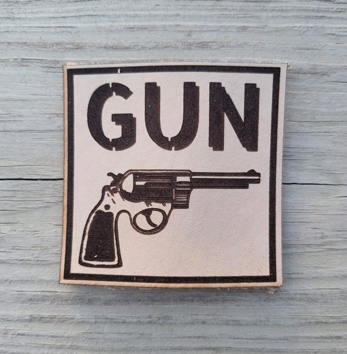 Gun/Son of a Gun Leather Patch