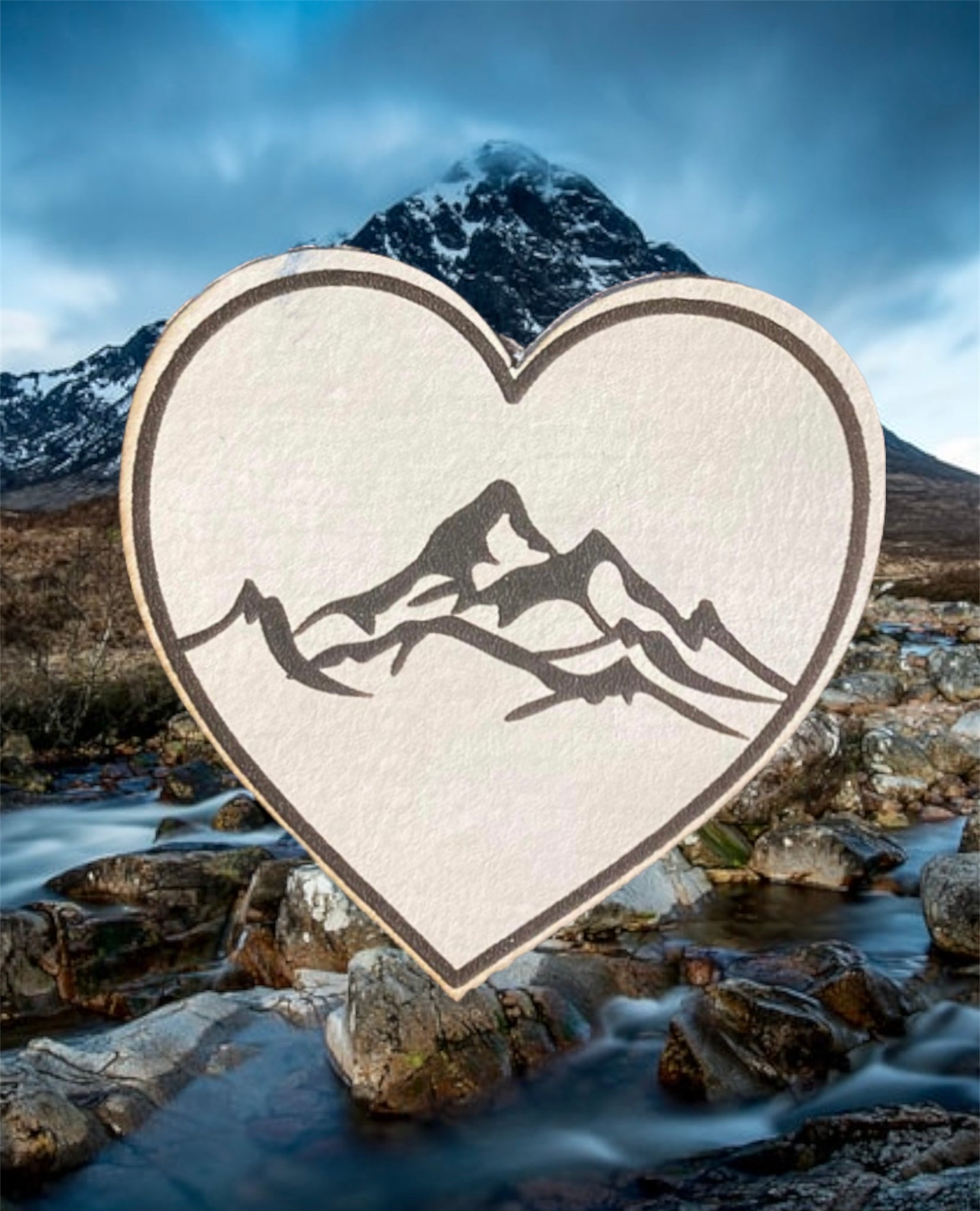 Heart Mountains Leather Patch
